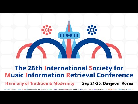 ISMIR 2025 livestream cover for the recording containing the RenCon performance