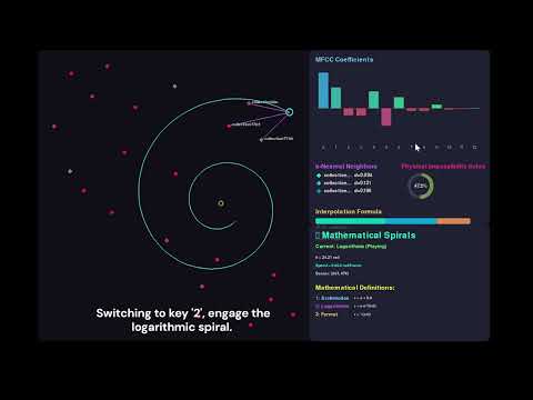 Spiral trajectories and sound-analysis controls in Real-Time Timbral Explorations